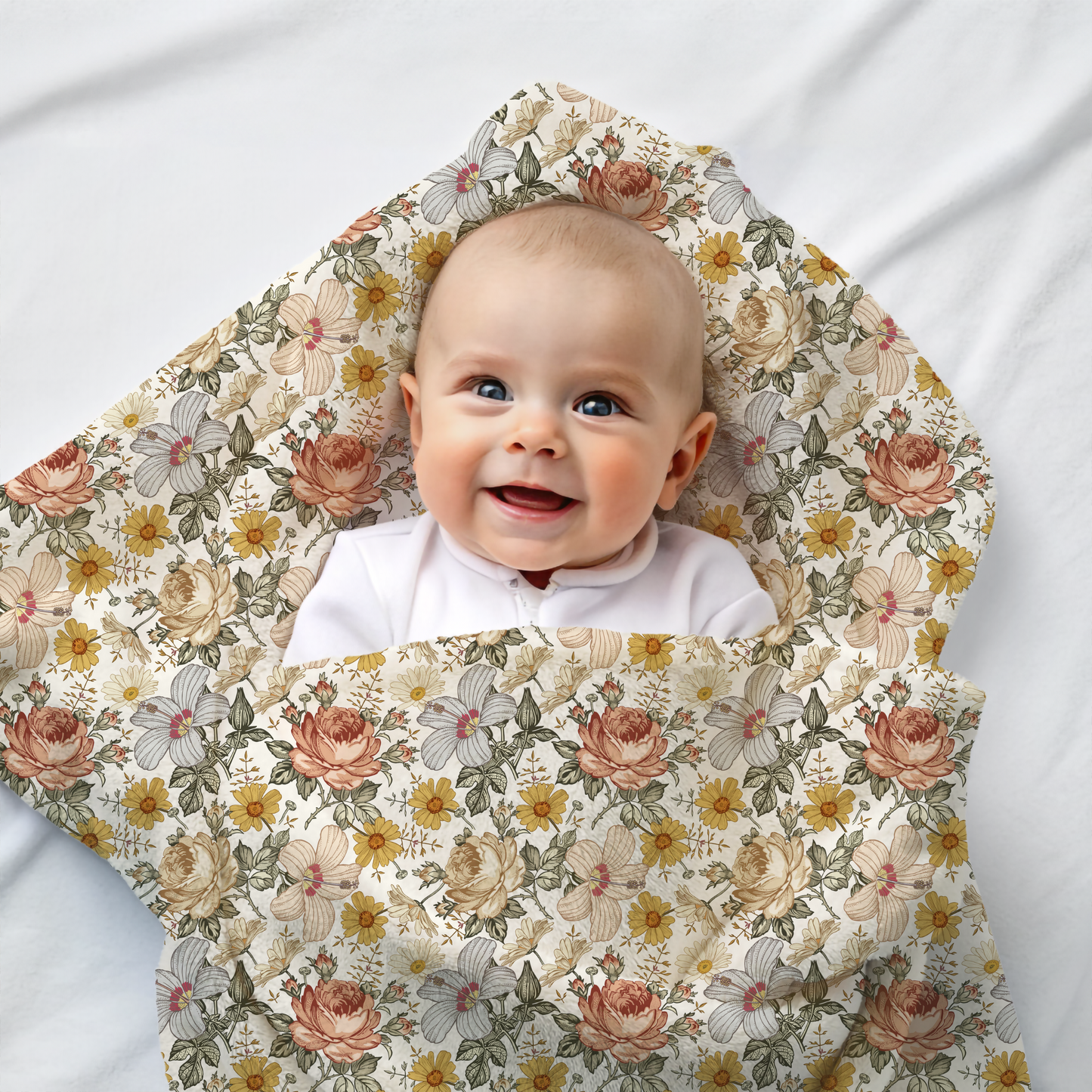 Vintage Floral Blanket