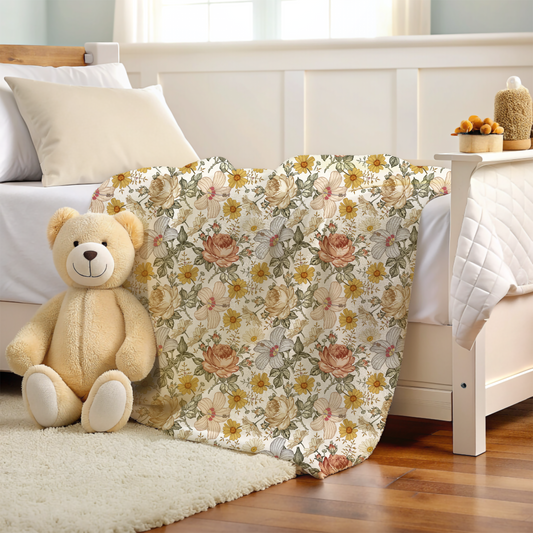 Vintage Floral Blanket